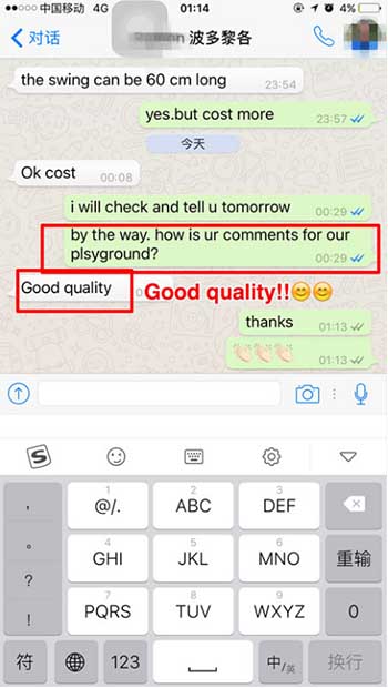 good feedback from client 2