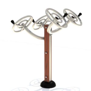 Wood Plastic Composite Outdoor Fitness Equipment for Park
