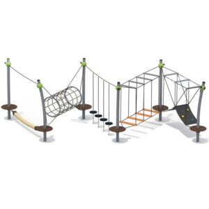 Outdoor Kids Obstacle Course Playground Equipment for Schools and Parks