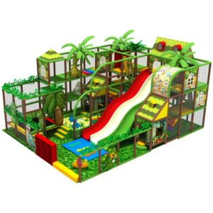 Custom Forest-Themed Indoor Jungle Gym for Toddlers
