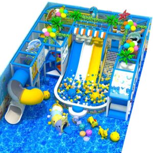 Ocean Theme Indoor Playground Jungle Gym Structure for Kids