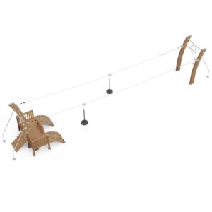 Outdoor Playground Zipline for Kids and Adults