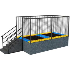 Outdoor Trampoline with Safety Net for Kids and Adults