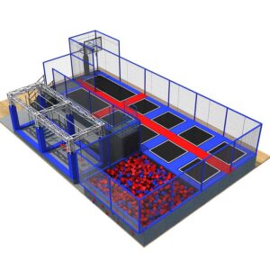 Trampoline Park Equipment Manufacturer with Ninja Course and Foam Pit