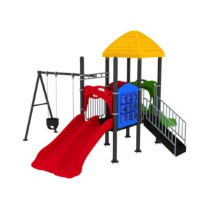 Kids Plastic Outdoor Playground Equipment with Swing