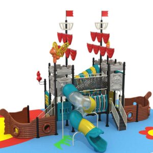 Plastic Pirate Ship Outdoor Playset