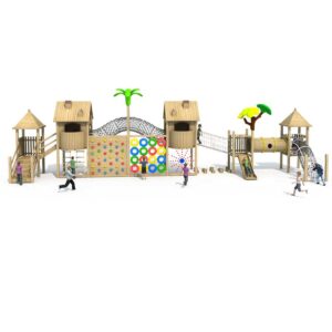 Large Outdoor Wooden Playground