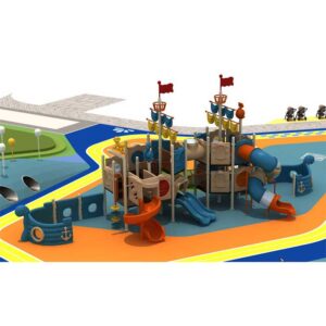 Plastic  Pirate Ship Outdoor Playground Factory