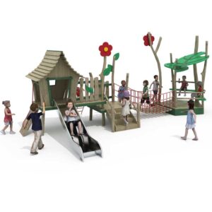 Outdoor Wooden Playhouse for Kids