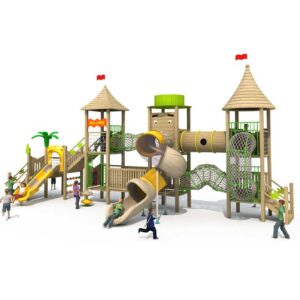 Custom Wood Outdoor Playset for Parks