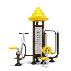 3-in-1 Outdoor Fitness Equipment – Fitness Rider, Air Walker & Leg Press