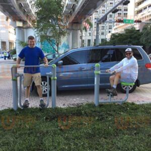 Outdoor-fitness-equipment-manufactured-by-WEYOU-Play-installed-in-miami,-USA.