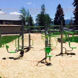 Outdoor-fitness-equipment-manufactured-by-WEYOU-Play-installed-in-salida-co,-USA.