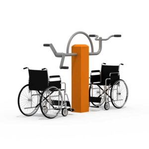 Rehabilitation Outdoor Fitness Equipment - Hand-Pedaling & Shoulder Press