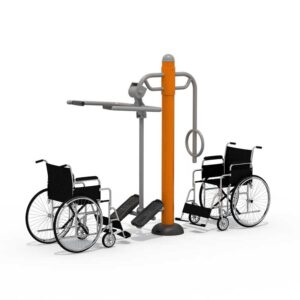 Wheelchair Accessible Exercise Equipment - Shoulder Press and THand-Crank