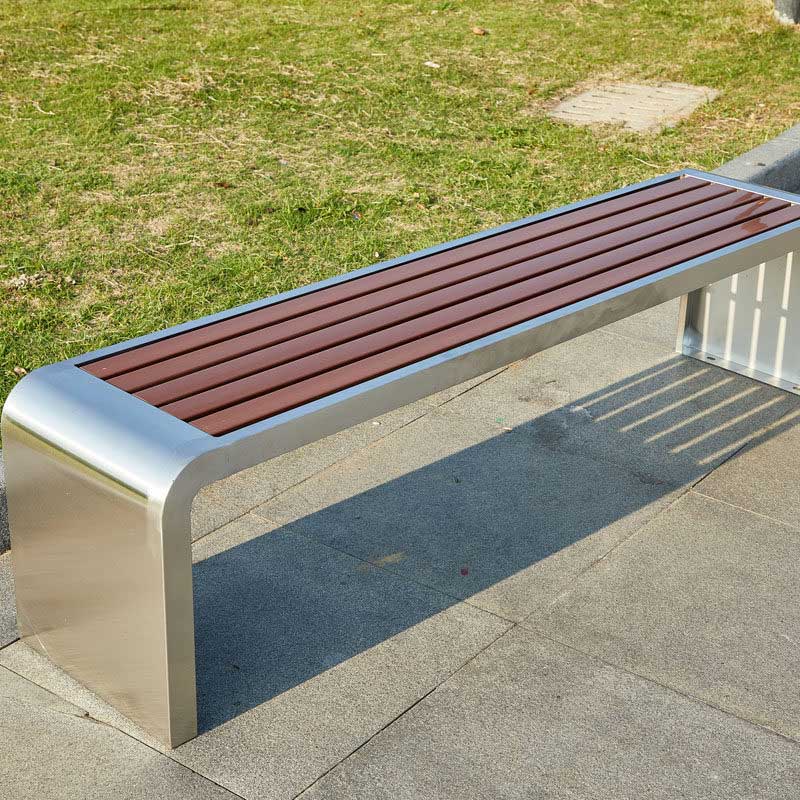 China Stainless Steel Park Bench