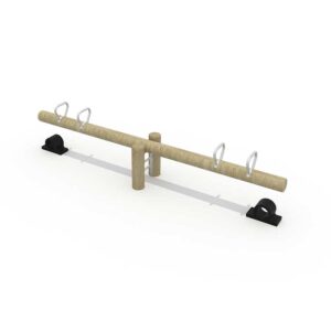 Commercial Wooden Playground Seesaw