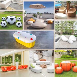 Custom Fiberglass Park Bench