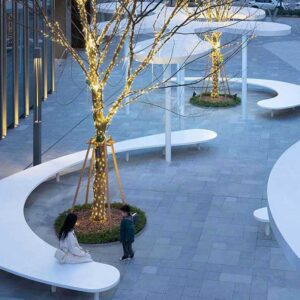 Fiberglass Outdoor Bench