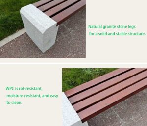 Granite Park Bench with WPC Seat advantages