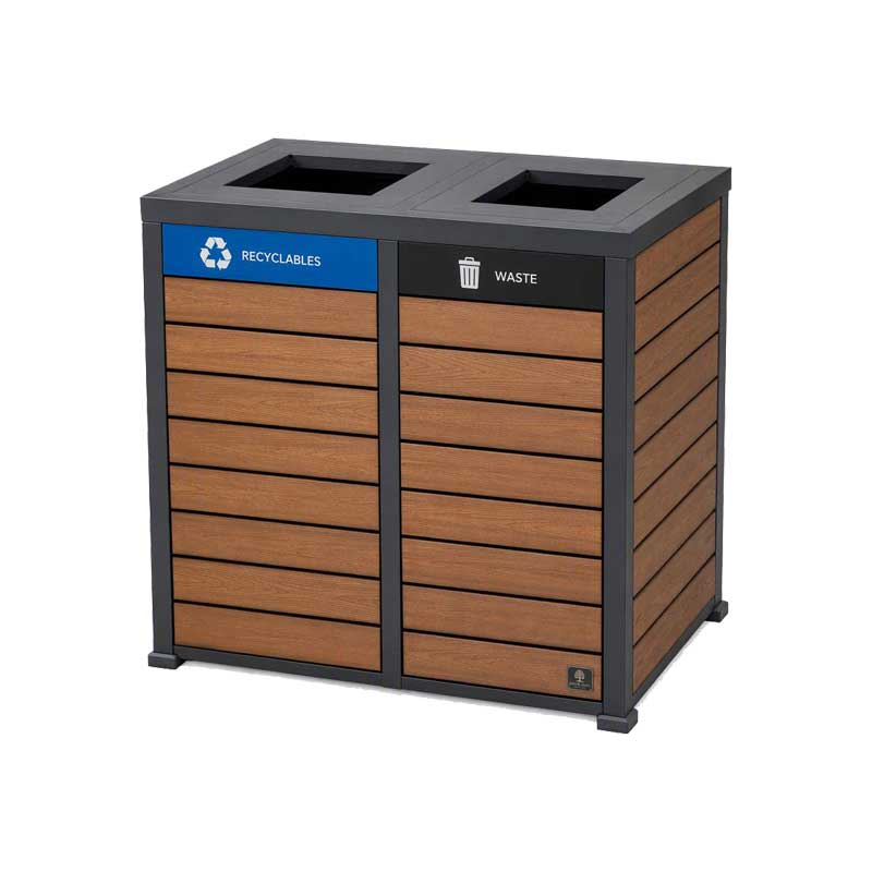 commercial trash can