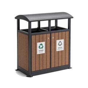 outdoor trash bin